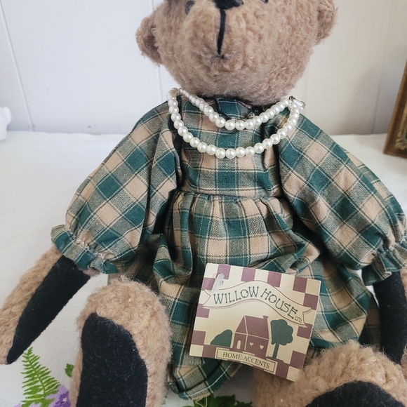 Vintage Willowhouse Plush Teddy Bear Bee Bee Bearette Cottagecore County - Picture 4 of 12